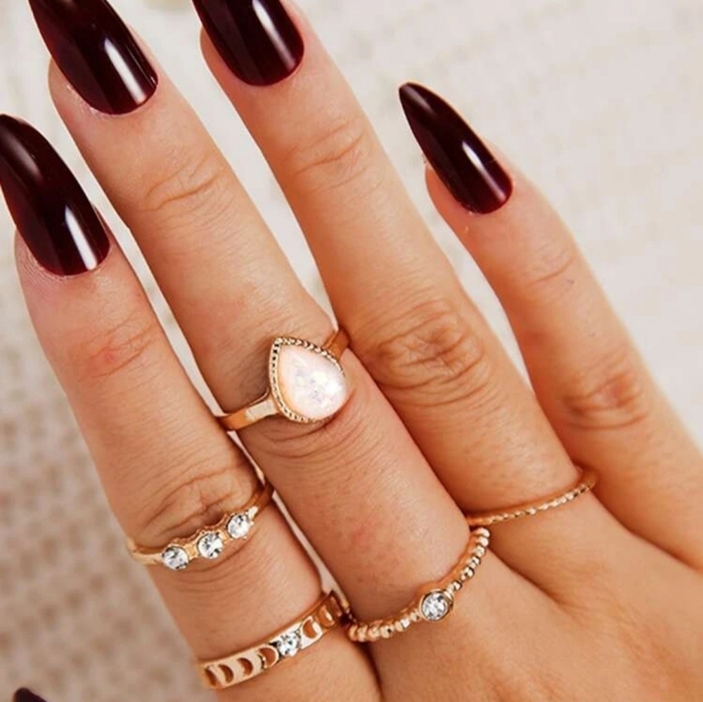 3/$30 gold 5 piece ring set